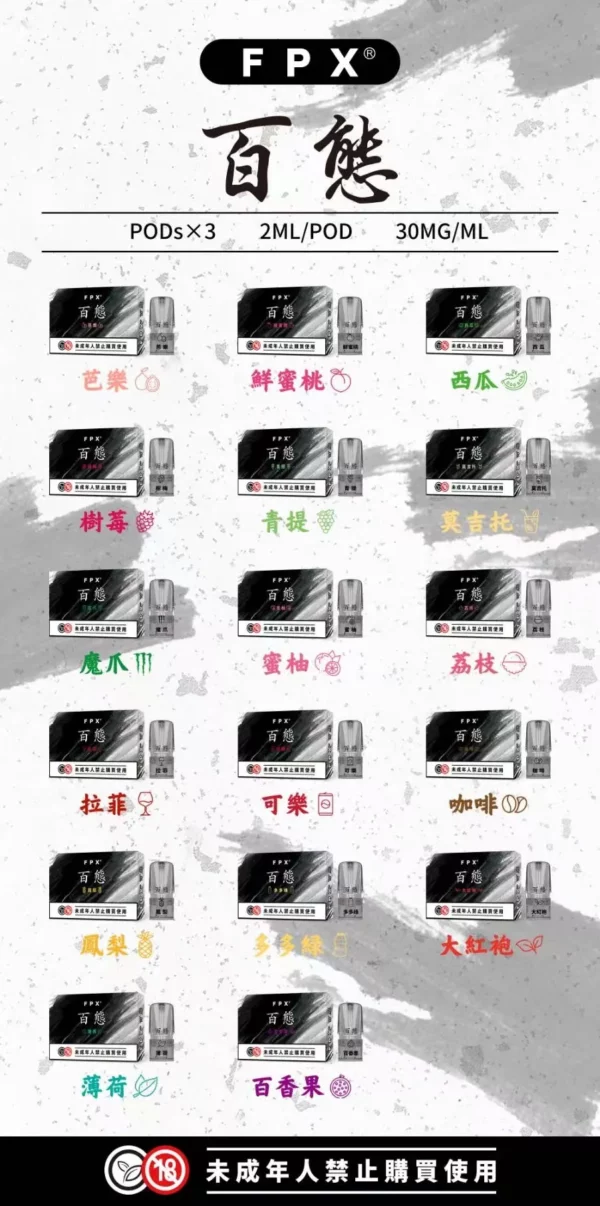 RELX悅刻一代通用煙彈-FPX百態 【買五送一】，僅316元/盒
